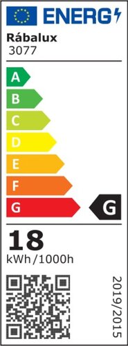 Plafoniera LED Benita, cu model alb, 18W, 900lm, 4000K, IP20, Rabalux, 3077