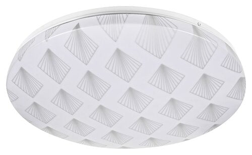 Plafoniera LED Benita, cu model alb, 24W, 1200lm, 4000K, IP20, Rabalux, 3078