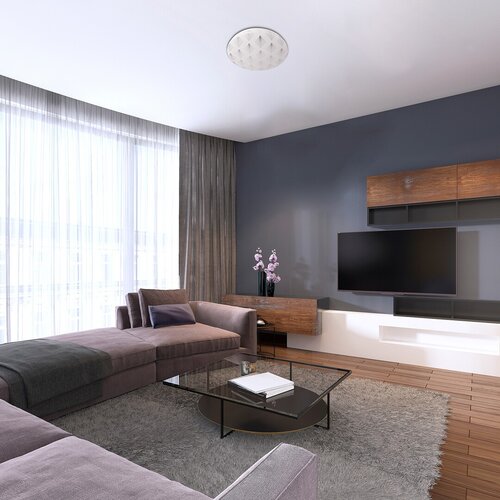 Plafoniera LED Benita, cu model alb, 24W, 1200lm, 4000K, IP20, Rabalux, 3078