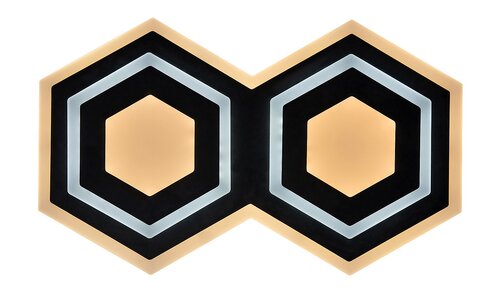 Plafoniera LED Bitsi, negru, 44W, 1600lm, 3000K+6000K, IP20, Rabalux, 71114