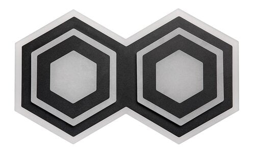 Plafoniera LED Bitsi, negru, 44W, 1600lm, 3000K+6000K, IP20, Rabalux, 71114