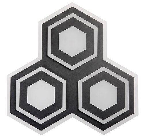 Plafoniera LED Bitsi, negru, 72W, 3200lm, 3000K+6000K, IP20, Rabalux, 71115