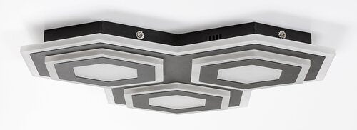 Plafoniera LED Bitsi, negru, 72W, 3200lm, 3000K+6000K, IP20, Rabalux, 71115
