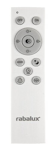 Plafoniera LED Bruce, alb, 40W, 3300lm, 3000-6000K, RGB, IP20, Rabalux, 2117