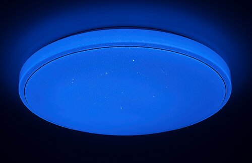 Plafoniera LED Bruce, alb, 40W, 3300lm, 3000-6000K, RGB, IP20, Rabalux, 2117