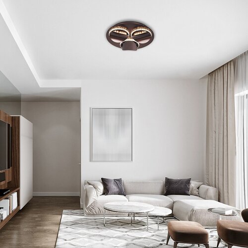 Plafoniera LED Capriana, maro metalizat, 18W, 720lm, 4000K, IP20, Rabalux, 5050