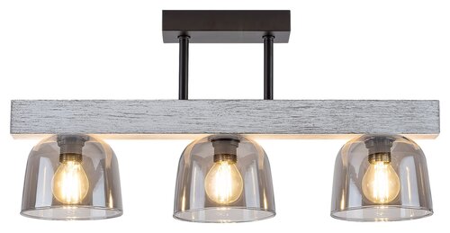 Plafoniera Cardamom, stejar invechit, 3xE14, IP20, Rabalux, 3119