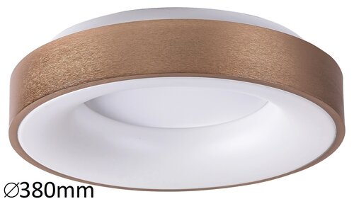 Plafoniera LED Carmella, auriu, 30W, 1950lm, 4000K, IP20, Rabalux, 5052
