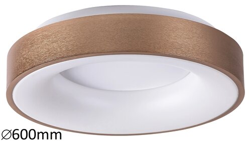 Plafoniera LED Carmella, auriu, 50W, 3400lm, 4000K, IP20, Rabalux, 5053