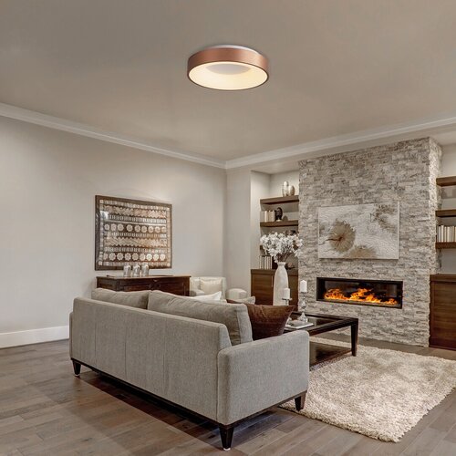 Plafoniera LED Carmella, auriu, 50W, 3400lm, 4000K, IP20, Rabalux, 5053