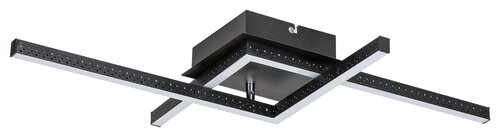 Plafoniera LED Casimir, negru mat, 23W, 1250lm, 4000K, IP20, Rabalux, 5267