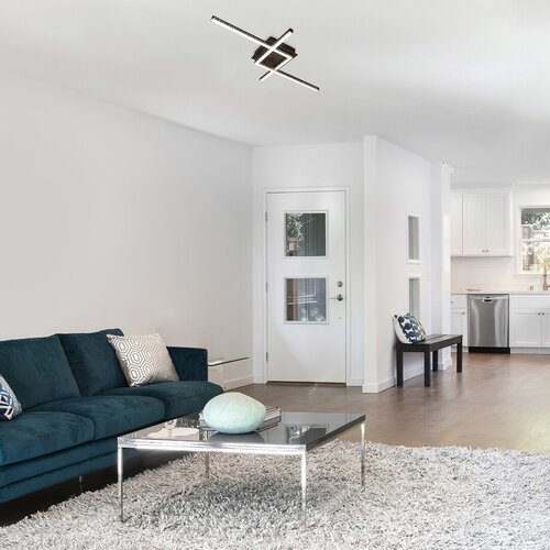 Plafoniera LED Casimir, negru mat, 23W, 1250lm, 4000K, IP20, Rabalux, 5267