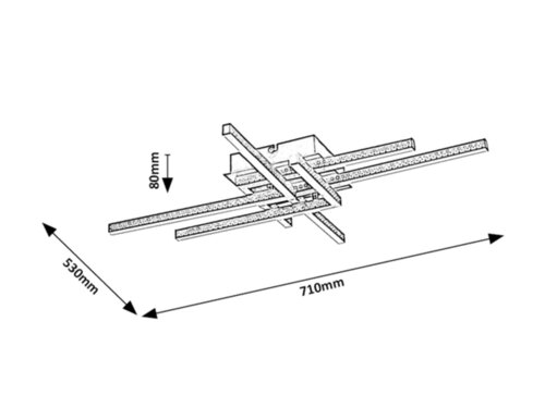 Plafoniera LED Casimir, negru mat, 35W, 1970lm, 4000K, IP20, Rabalux, 5268
