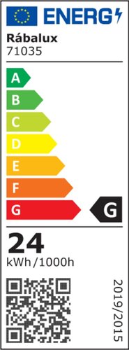 Plafoniera LED Cerrigen, alb, 24W, 1950lm, 3000-6500K, IP20, Rabalux, 71035