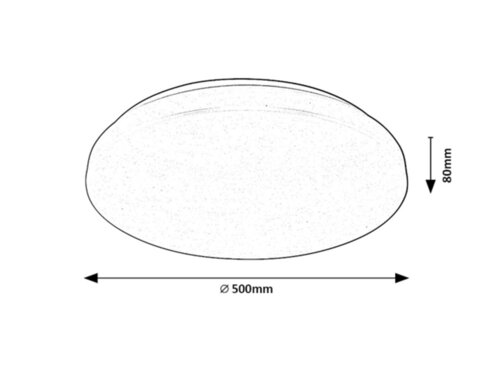 Plafoniera LED Cerrigen, alb, 48W, 3380lm, 3000-6500K, IP20, Rabalux, 71036