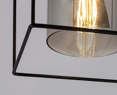 Plafoniera Chadwick, negru, 1xE27, IP20, Rabalux, 71031