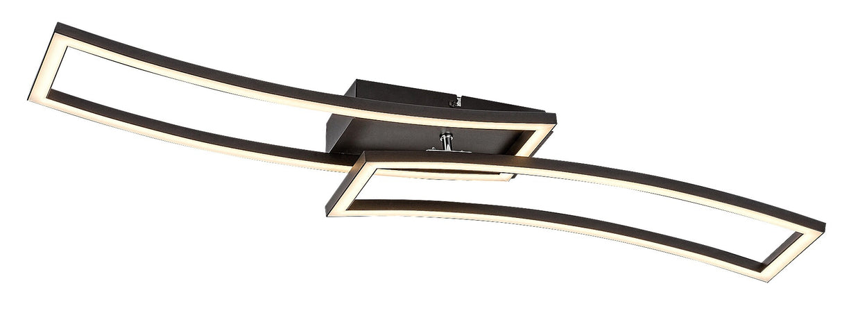 Plafoniera LED Cirilla, negru, 40W, 3180lm, 3000K, IP20, Rabalux, 71005