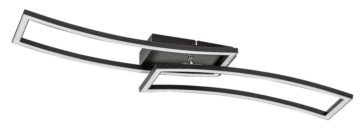 Plafoniera LED Cirilla, negru, 40W, 3180lm, 3000K, IP20, Rabalux, 71005