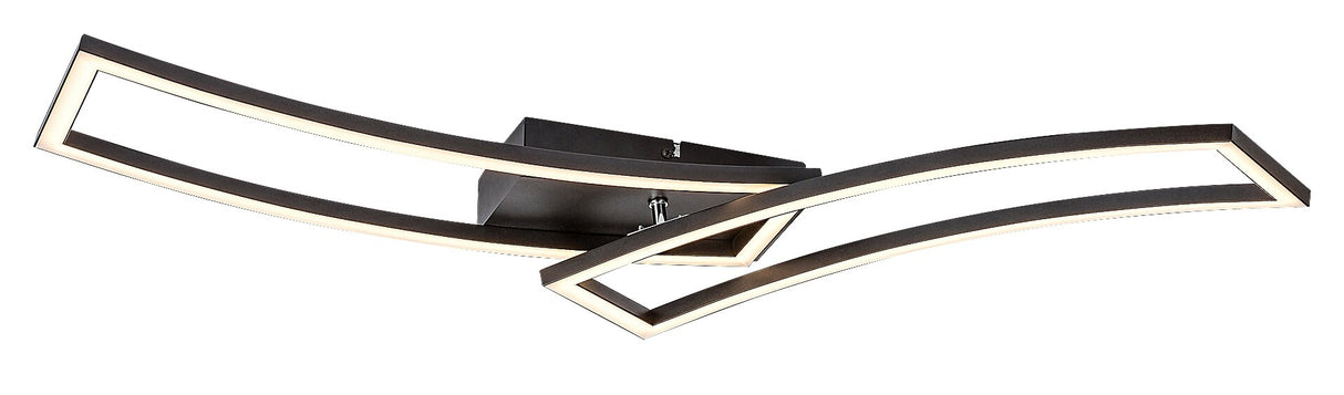 Plafoniera LED Cirilla, negru, 40W, 3180lm, 3000K, IP20, Rabalux, 71005