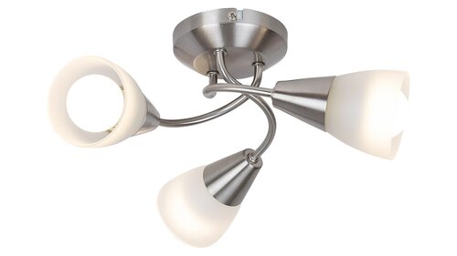 Plafoniera Connor, crom satin, 3xE14, IP20, Rabalux, 5690