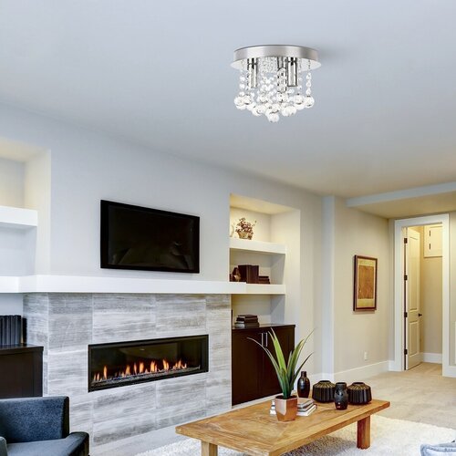 Plafoniera Corinna, crom, 3xE14, IP20, Rabalux, 2615