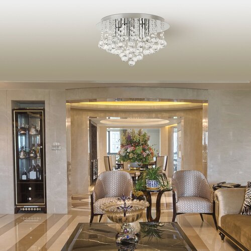 Plafoniera Corinna, crom, 5xE14, IP20, Rabalux, 2616