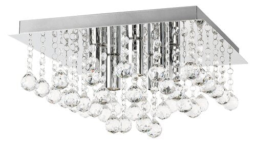 Plafoniera Corinna, crom, 5xE14, IP20, Rabalux, 2618