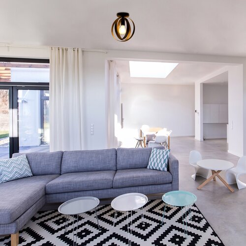 Plafoniera Cortado, negru, 1xE27, IP20, Rabalux, 5359