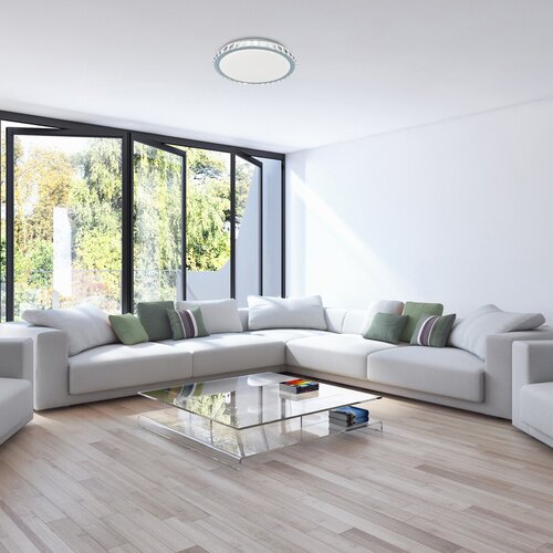 Plafoniera LED Cressida, crom, 24W, 1720lm, 4000K, IP20, Rabalux, 2420