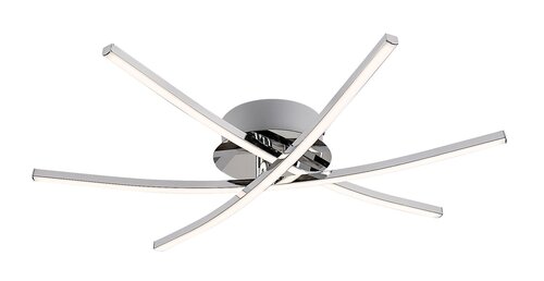 Plafoniera LED Cyclone, crom, 21W, 1450lm, 4000K, IP20, Rabalux, 4606