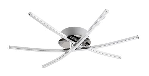 Plafoniera LED Cyclone, crom, 21W, 1450lm, 4000K, IP20, Rabalux, 4606