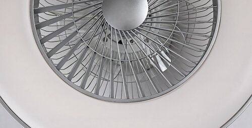 Plafoniera cu ventilator Dalfon, argintiu, 1700lm, LED 40W, 3000-6500K, Rabalux 6858