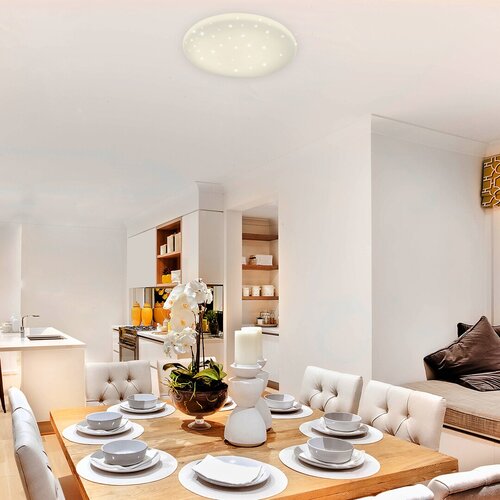 Plafoniera LED Danny, alb, 80W, 6400lm, 3000-6500K, D.80cm, IP20, Rabalux, 5447