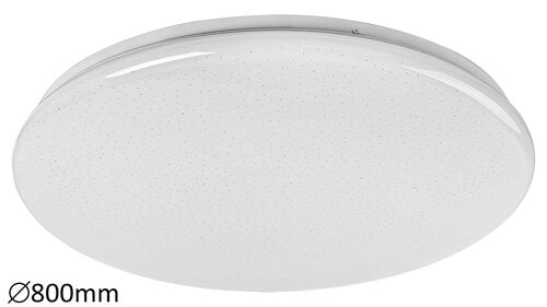 Plafoniera LED Danny, alb, 80W, 6400lm, 3000-6500K, D.80cm, IP20, Rabalux, 5447