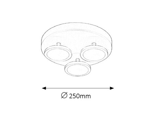 Plafoniera LED Elsa, alb mat, 18W, 1260lm, 4000K, IP20, Rabalux, 2714