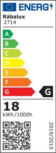 Plafoniera LED Elsa, alb mat, 18W, 1260lm, 4000K, IP20, Rabalux, 2714