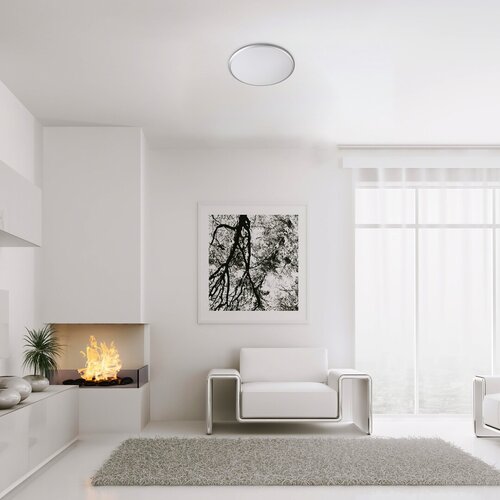 Plafoniera LED Engon, argintiu, 18W, 1220lm, 4000K, IP20, Rabalux, 71127