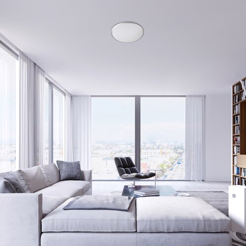 Plafoniera LED Engon, argintiu, 24W, 1620lm, 4000K, IP20, Rabalux, 71129