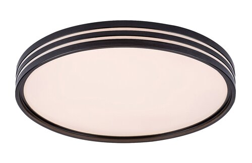 Plafoniera LED Epora, negru mat, 25W, 1120lm, 3000K, IP20, Rabalux, 71118