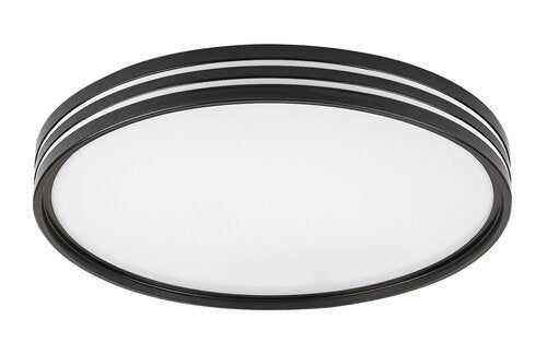 Plafoniera LED Epora, negru mat, 25W, 1120lm, 3000K, IP20, Rabalux, 71118