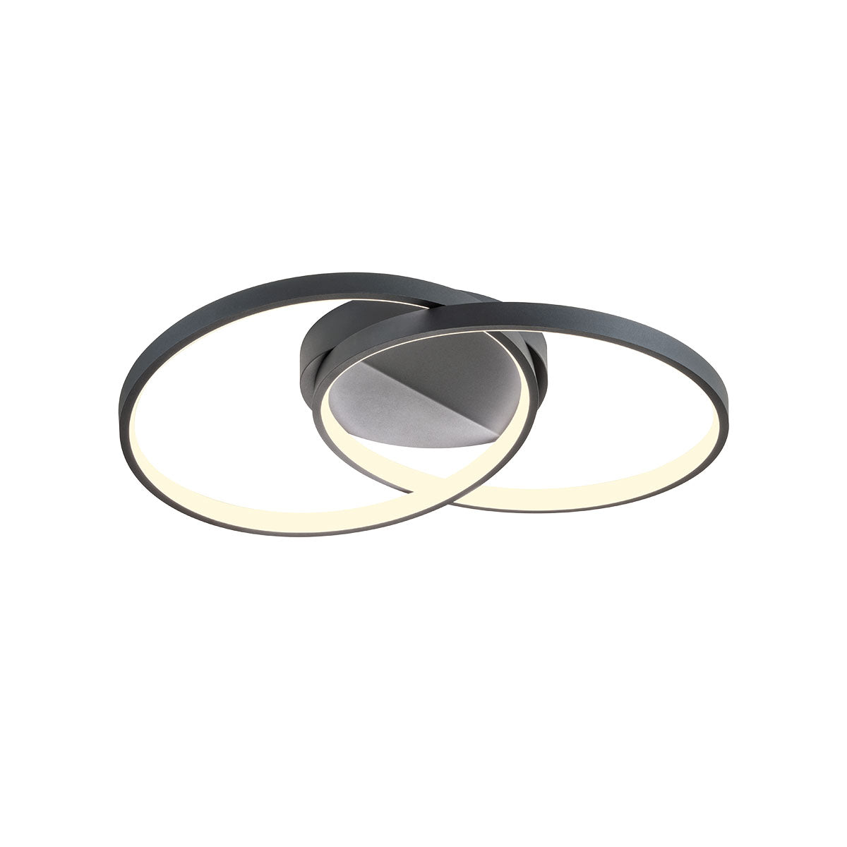 Plafoniera LED Espiral, negru mat, 33W, 4541 lm, 3000K, IP20, Redo, 01-2680