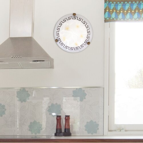 Plafoniera Etrusco, geam albastru alb, 1xE27, IP20, Rabalux, 7648