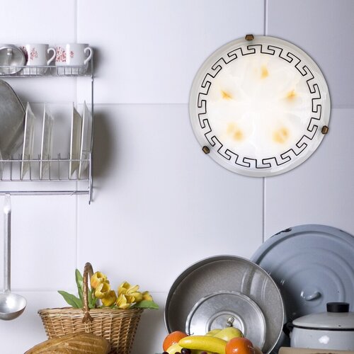 Plafoniera Etrusco, geam albastru alb, 2xE27, IP20, Rabalux, 7649