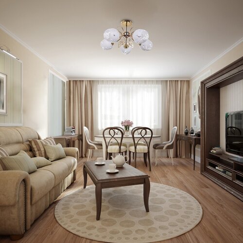 Plafoniera Fauna, auriu, 5xE27, IP20, Rabalux, 5099