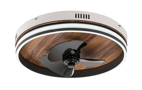 Plafoniera LED Faustine cu ventilator, negru, 30W, 1000lm, 3000K-6500K, IP20, Rabalux, 71016