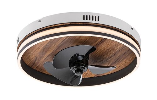 Plafoniera LED Faustine cu ventilator, negru, 30W, 1000lm, 3000K-6500K, IP20, Rabalux, 71016