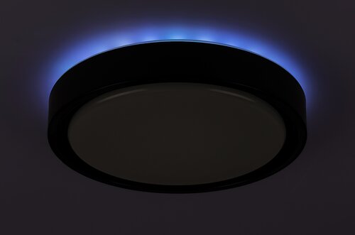 Plafoniera LED Foster, negru, 28W, 1300lm, 2700-5000K, IP20, Rabalux, 3283