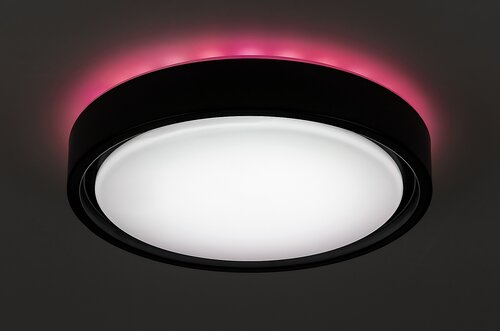 Plafoniera LED Foster, negru, 28W, 1300lm, 2700-5000K, IP20, Rabalux, 3283