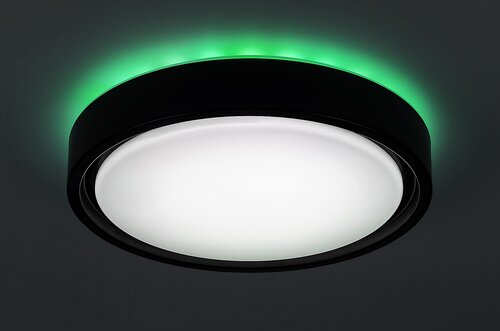 Plafoniera LED Foster, negru, 28W, 1300lm, 2700-5000K, IP20, Rabalux, 3283