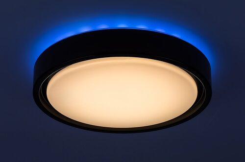 Plafoniera LED Foster, negru, 28W, 1300lm, 2700-5000K, IP20, Rabalux, 3283